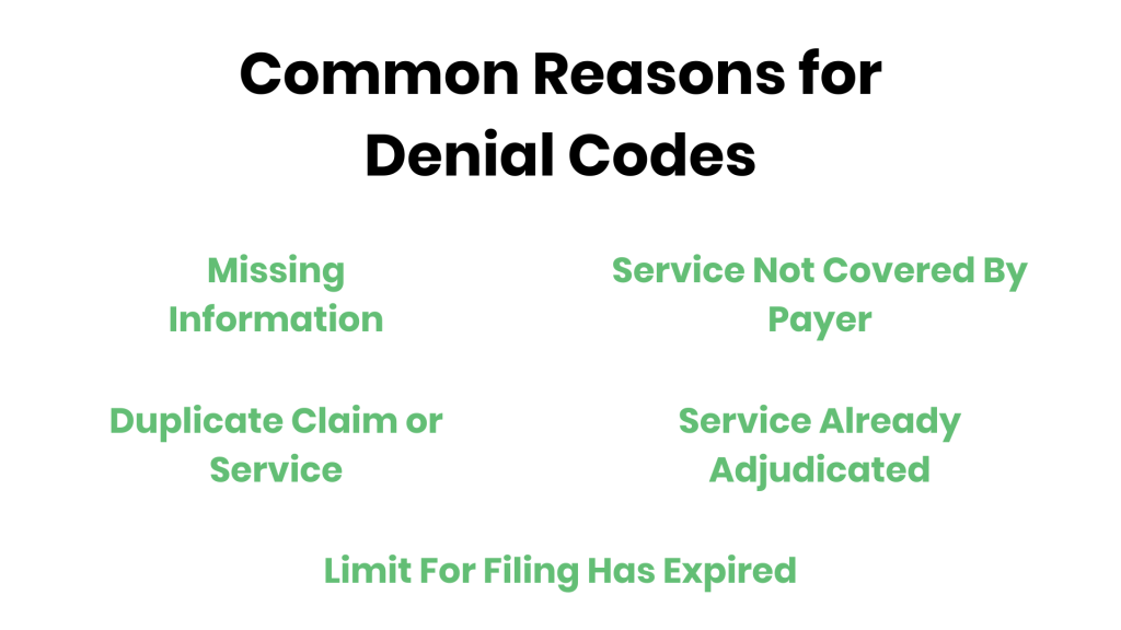 What Are The Most Common Denial Codes In Medical Billing?